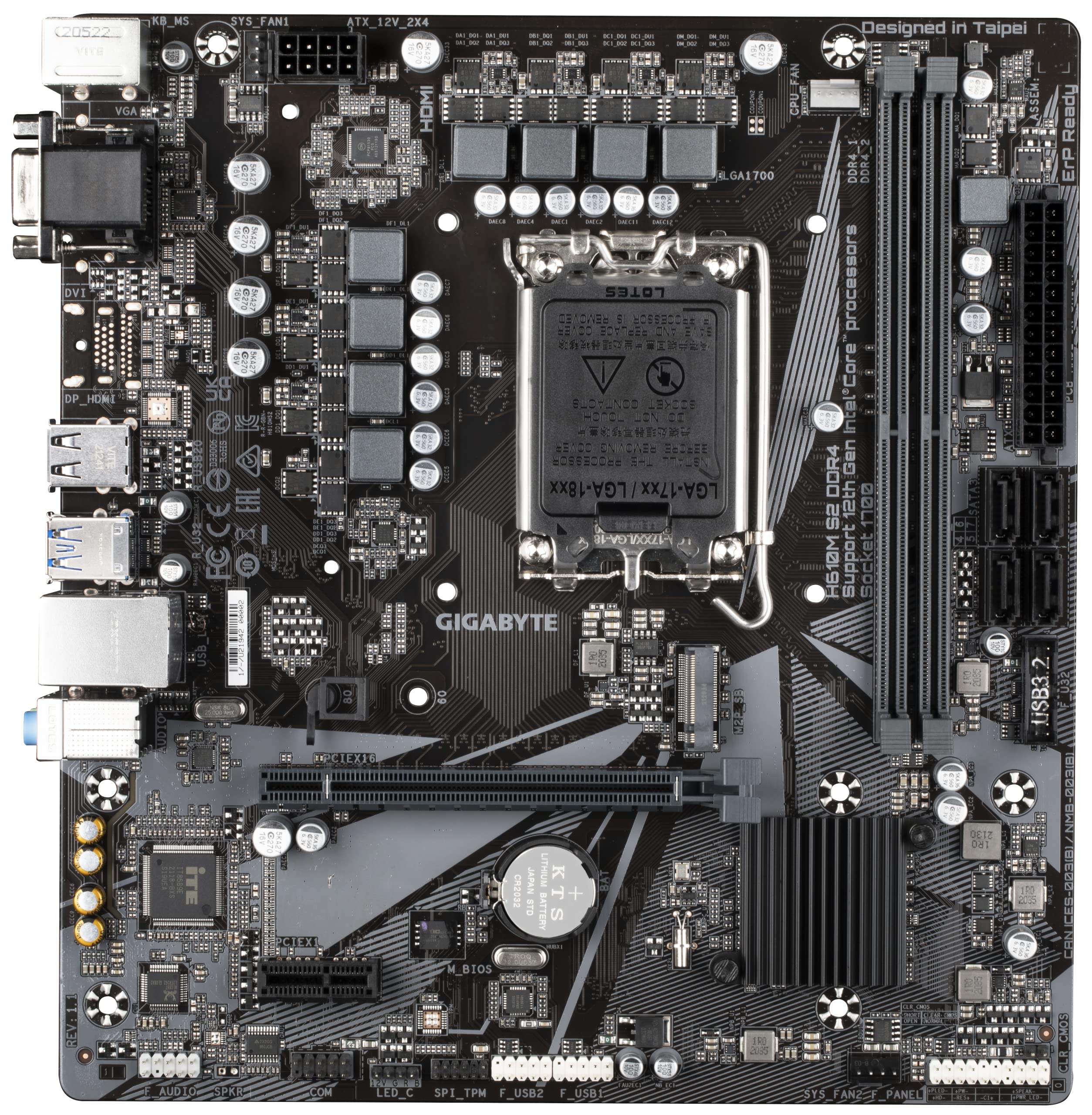 GIGABYTE H610M S2 DDR4 マザーボード H610M S2 DDR4 (rev. 1.1/1.3) 主な特徴 | マザーボード