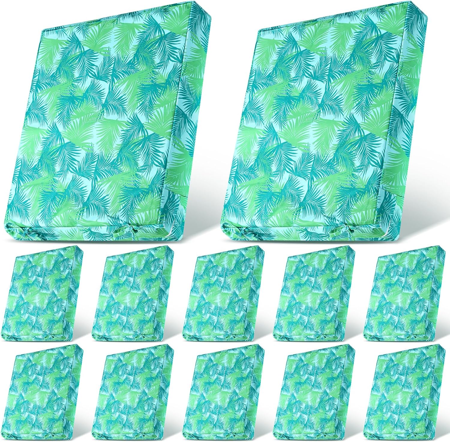 Newwiee 12 Pcs Chair Cushion Covers 22 x 20 x 4 Inch