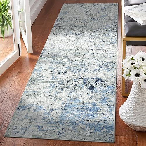 Alfombra de pasillo de 2 x 6 pies, ultra fina para pasillos, alfombra de corredor lavable con respaldo antideslizante para cocina, lavandería,