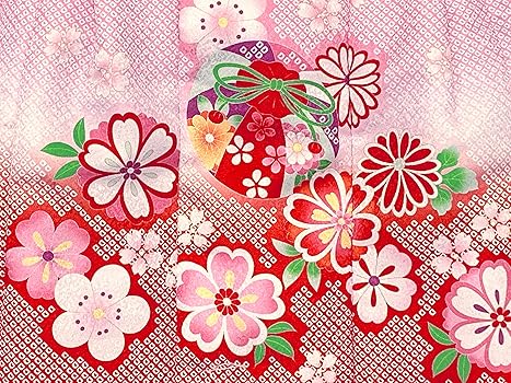 花うさぎ　子供用着物セット 赤 白 花柄 Amazon | [京都室町st．] 七五三 3歳 女の子 着物 セット 花