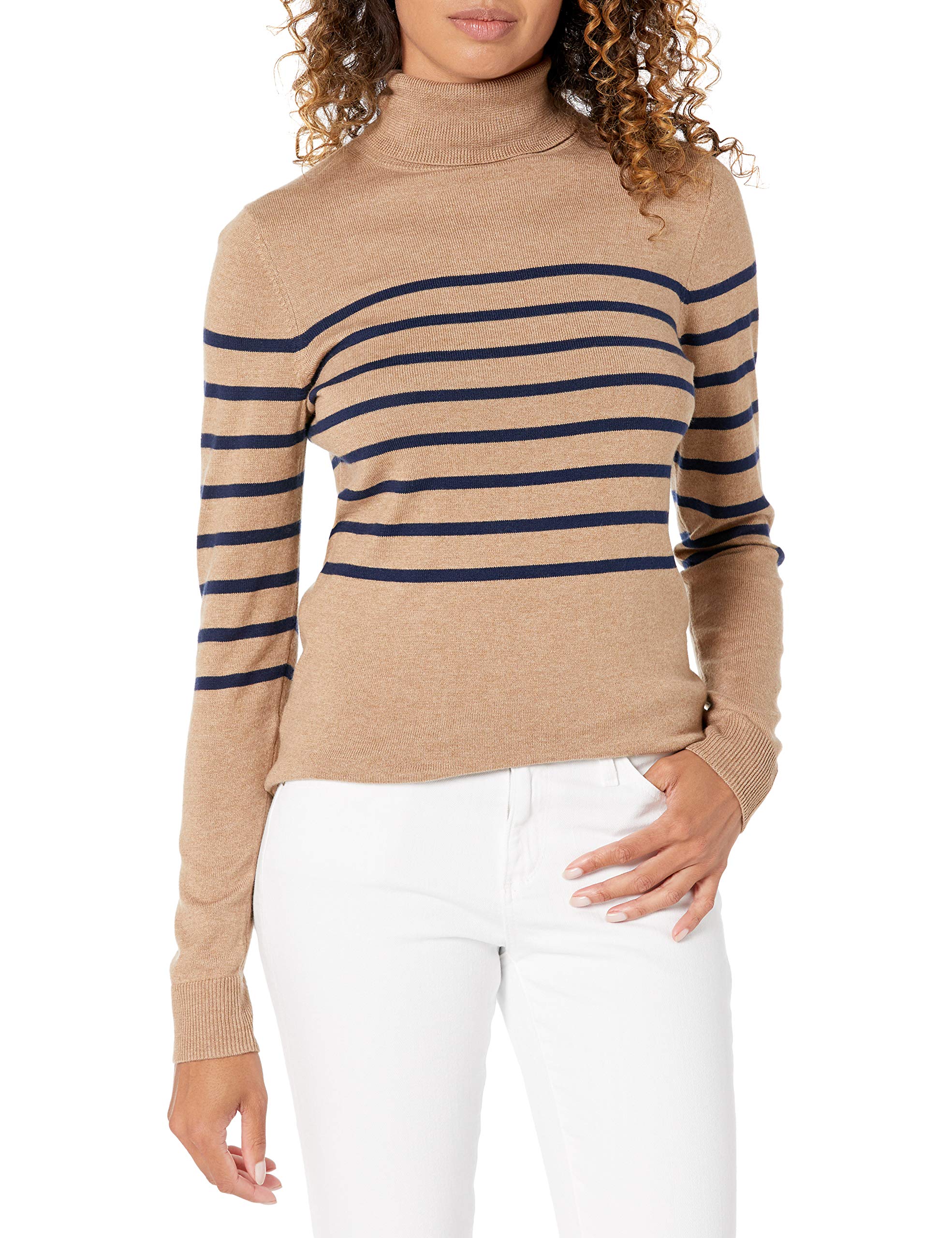Amazon Essentials Maglione A Collo Alto E Maniche Lunghe Leggero con vestibilità Classica (Taglie Forti Disponibili) Donna