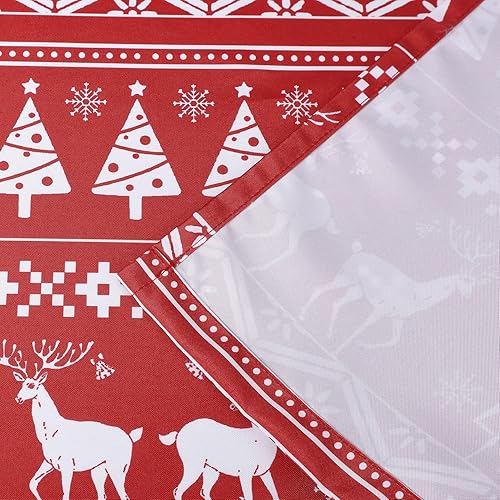 Miniatura 3 de GlowSol Cortinas navideñas para café, media cocina, cortinas cortas estilo bohemio, cortinas de ventana pequeña para baño, dormitorio, oficina,