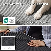 Vista 4 de Bedsure ComfyFleece Dog Beds Large Sized Dog- Orthopedic Pet Beds for Crate with Removable Machine Cover, NOT Waterproof Egg Crate Foam Puppy Mat