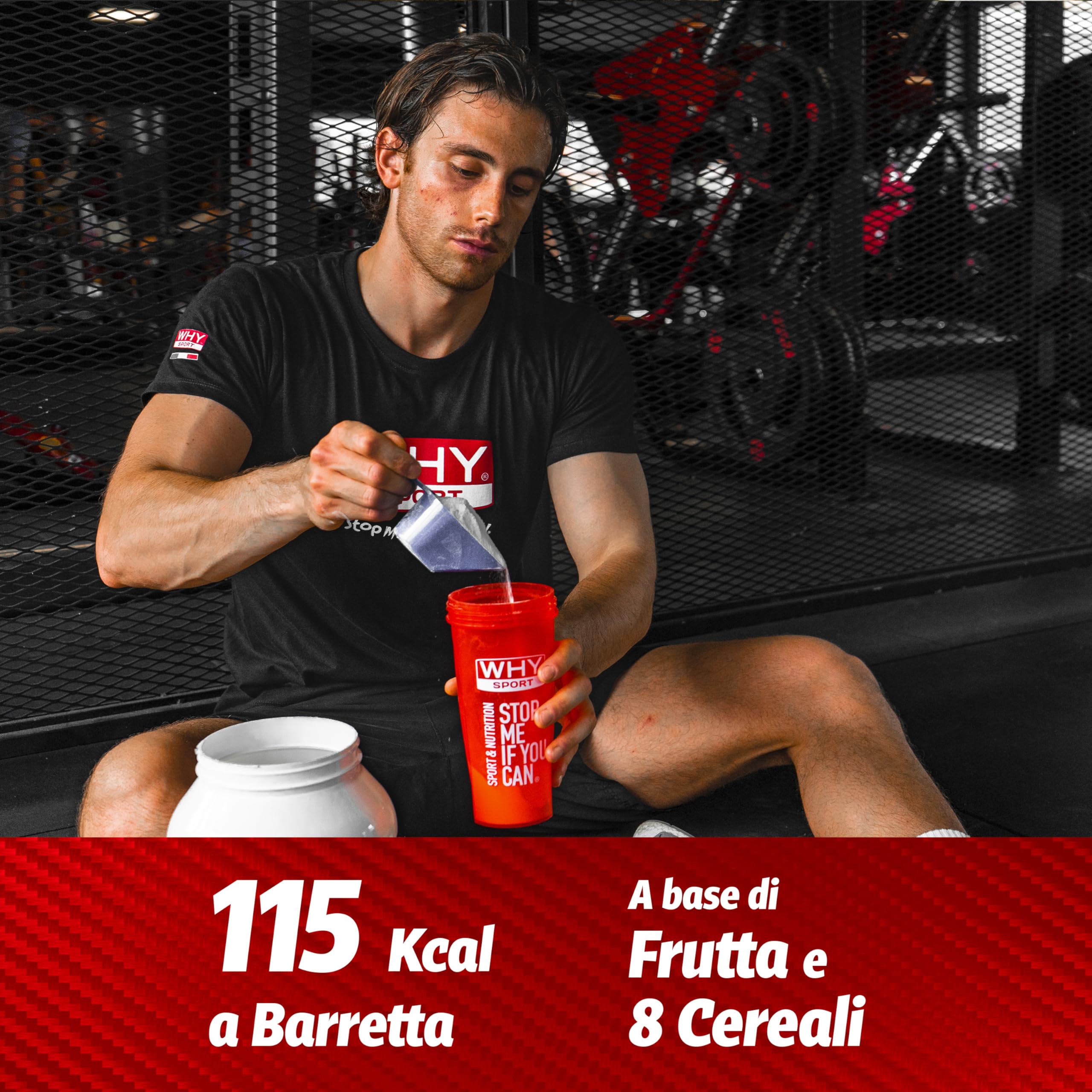 WHY SPORT ENERGY CRISP - Barrette Energetiche alla Frutta - Gusto Frutti di Bosco - Box da 24 Barrette - 30 gr