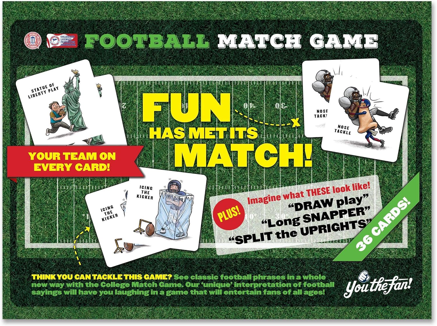 YouTheFan NCAA Memory Match Game : Sports & Outdoors