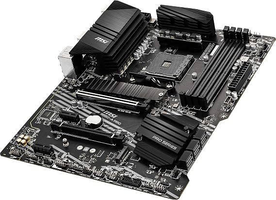 MSI B550-A PRO ProSeries Motherboard (AMD Ryzen 5000, AM4, DDR4, PCIe 4.0, SATA 6Gb/s, M.2, USB 3.2 Gen 2, HDMI/DP, ATX)