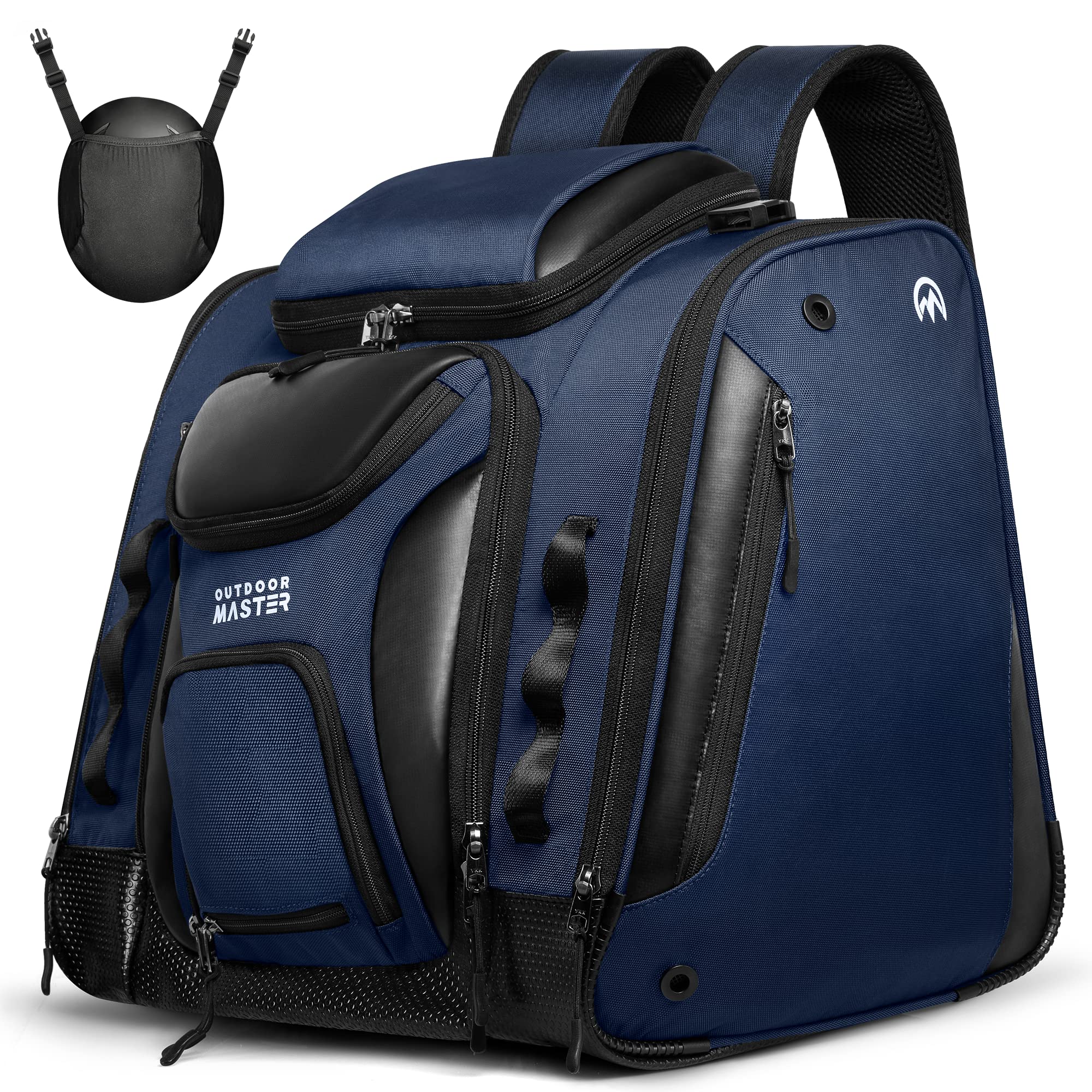 OutdoorMaster Boot Bag - Upgraded Ski Boots and Snowboard Boots Bag, Excellent for Travel with Waterproof Exterior & Bottom - for Men, Women and Youth, 55L