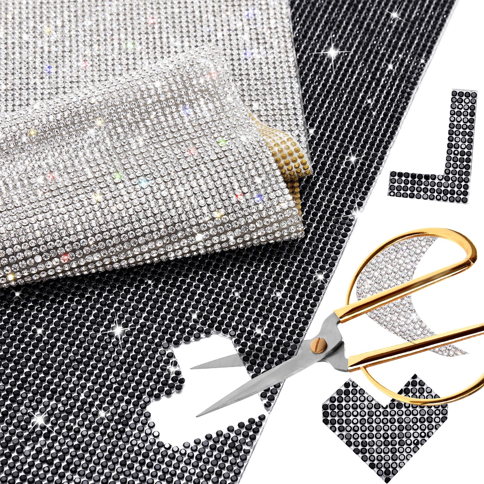 Amazon.co.jp: 2ピース 200 x 400 mm ラインストーン シート