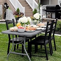 Vista 7 de Shamrock Home Mantel de poliéster ajustable de 8 pies, mantel rectangular elástico, mantel ajustable para mesas de 8 pies, funda de mesa de picnic