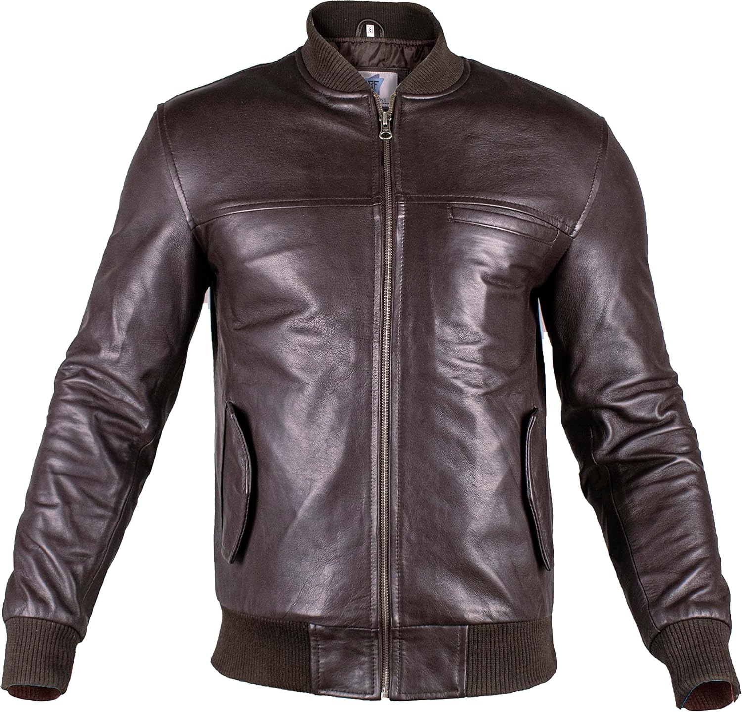 Mens Leather Bomber Jacket – Real Lambskin Leather Bomber Jackets for Men - Image 2
