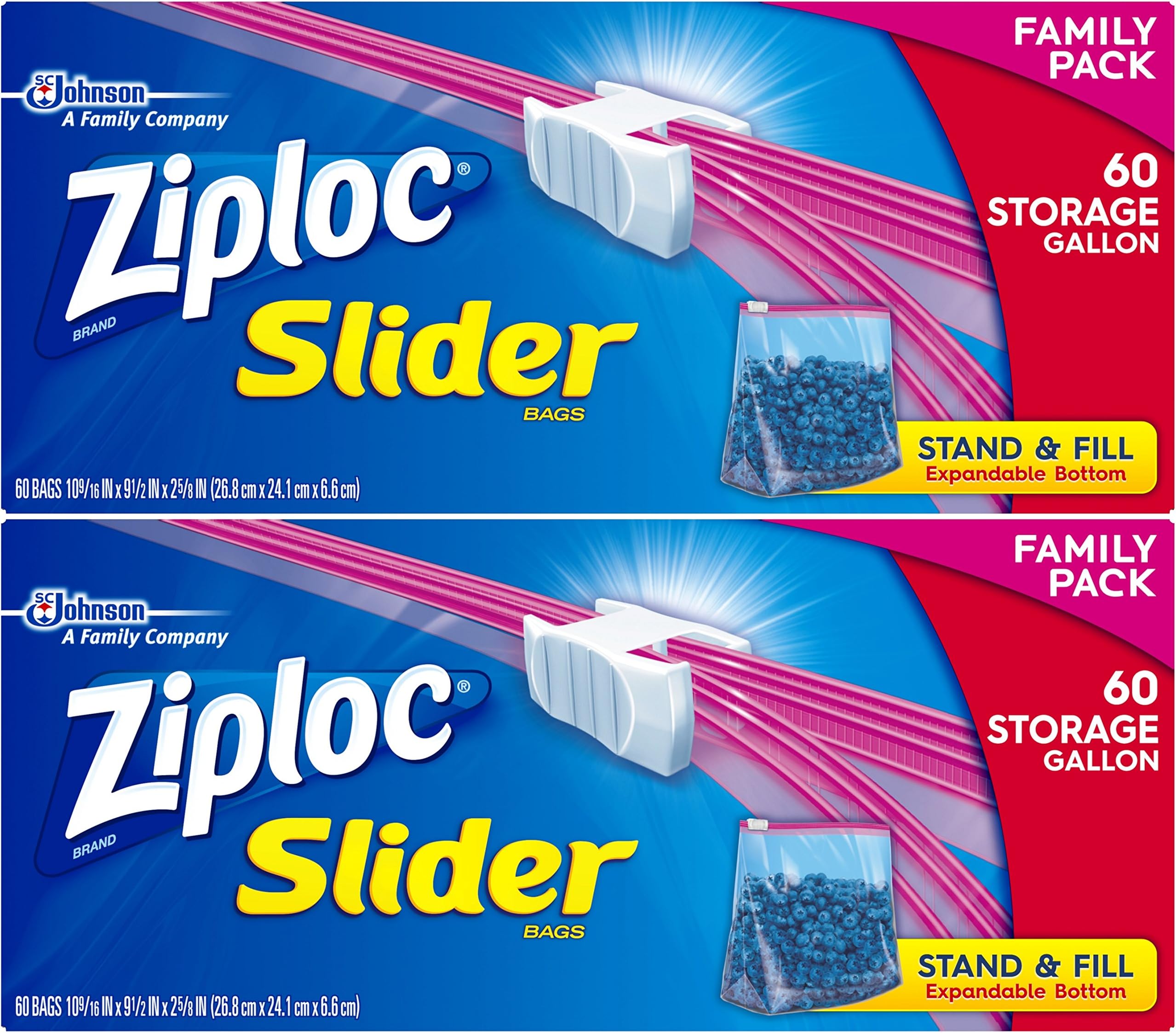 Ziploc Big Bags, XL, 4 Count (Pack of 2) Health & Household