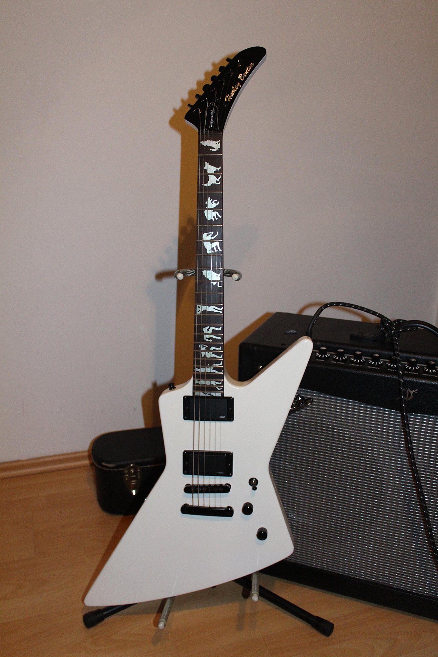 Inlaystickers Naklejka Inlay Markery progowe do gitar - Man To Wolf/Werewolf James Hetfield FT-077WO-WT