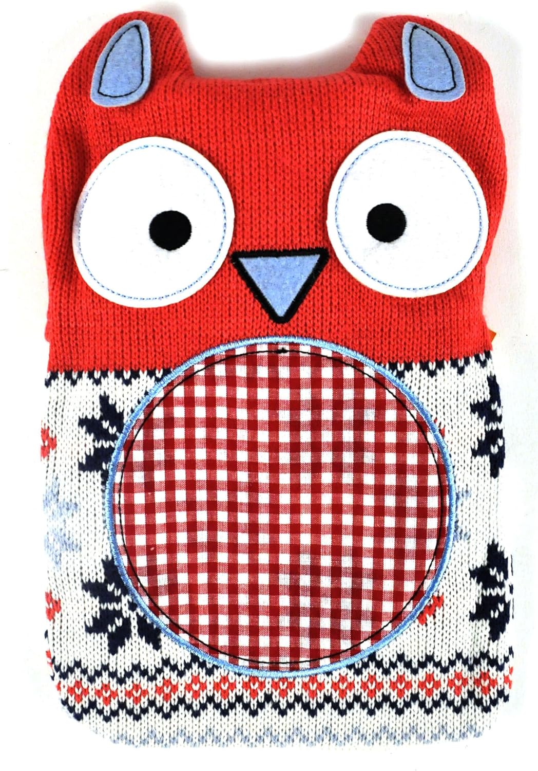 Hot Buddies Knitted Cover Red Owl Hot Water Bottle 750ml by NPW