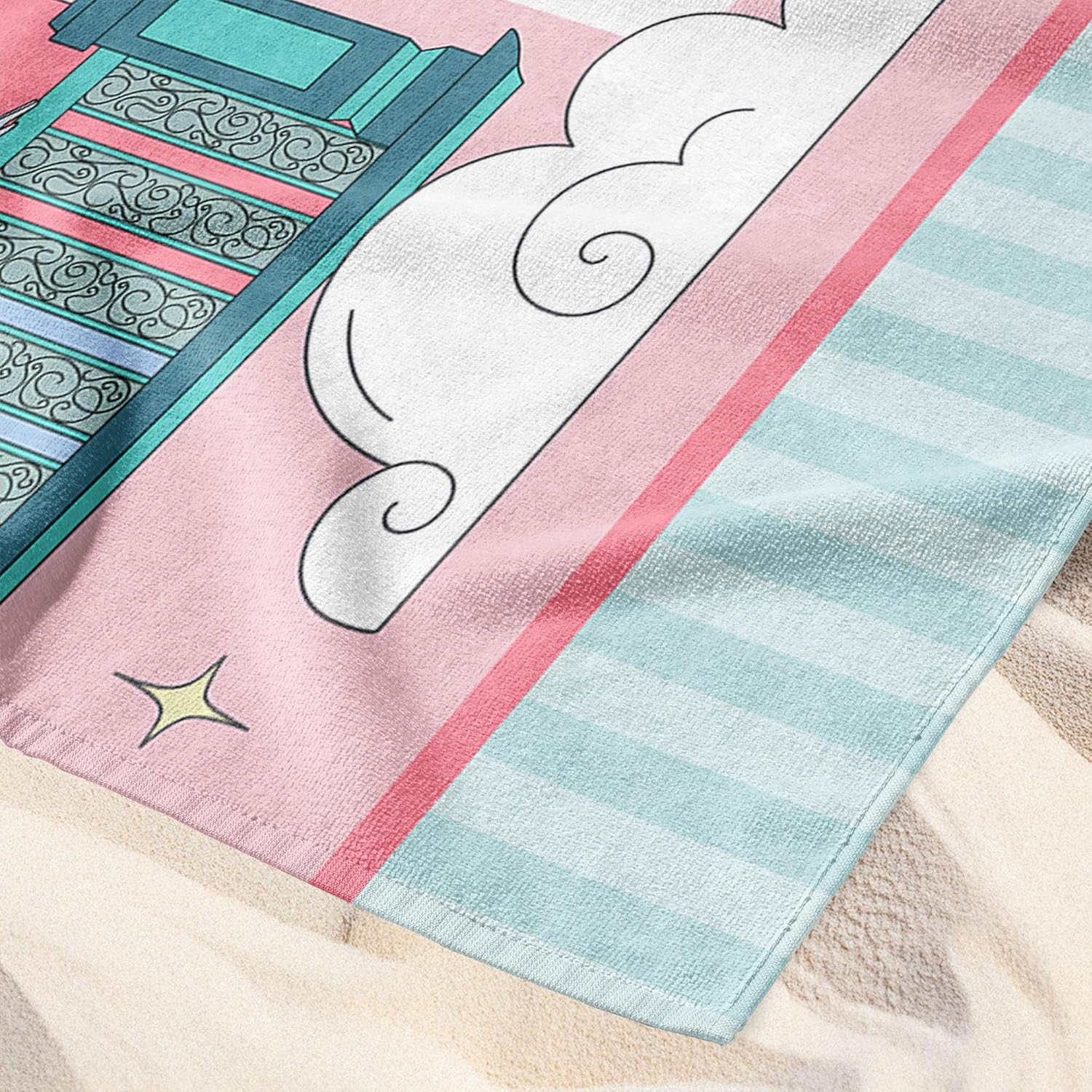 Northwest NHL Disney Microfiber Beach Towel, Lightweight Quick Dry Absorbent Bath Pool Swim Travel Gear, 30 x 60 Inches