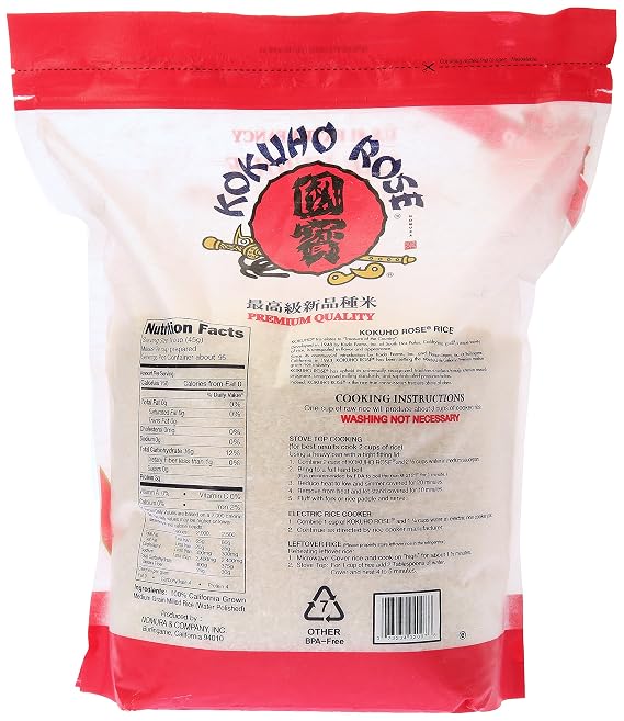 Kokuho Rose Rice, 10-pounds