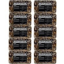 Sheanefit Raw African Black Soap Bar - For All Skin Types - Face, Body