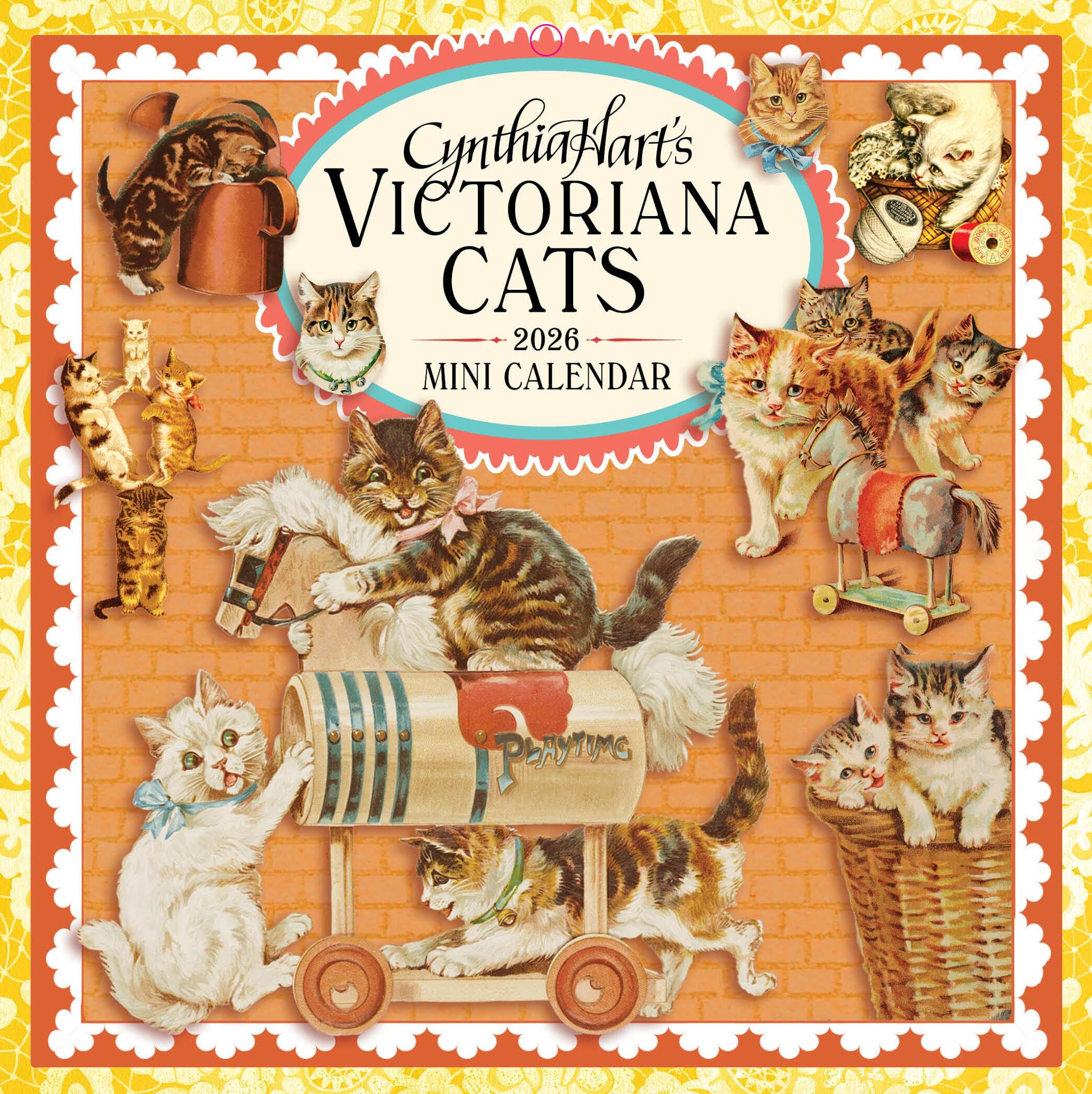 Cynthia Harts Victoriana Cats Mini Wall Calendar 2026 by Cynthia Hart CALENDAR