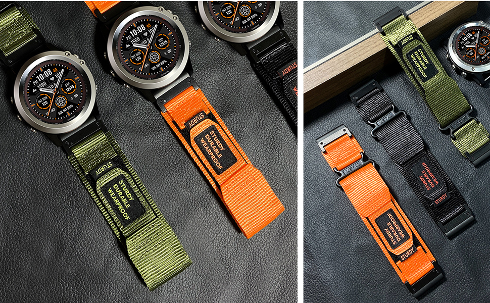 Correa deportiva de nylon 20mm para Moto Watch miniatura 7