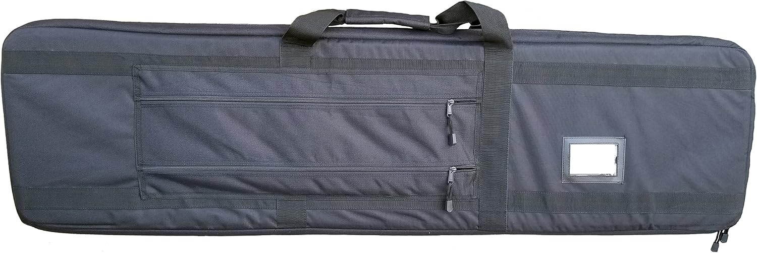 Explorer Johnson® Ranger Double Possible 3 Rifles Weapon Gun Case Padded Long Tactical Carrying Military Backpack Bag with BEST Zippers MOLLE Pouches Integrated 4 Pistol Cases