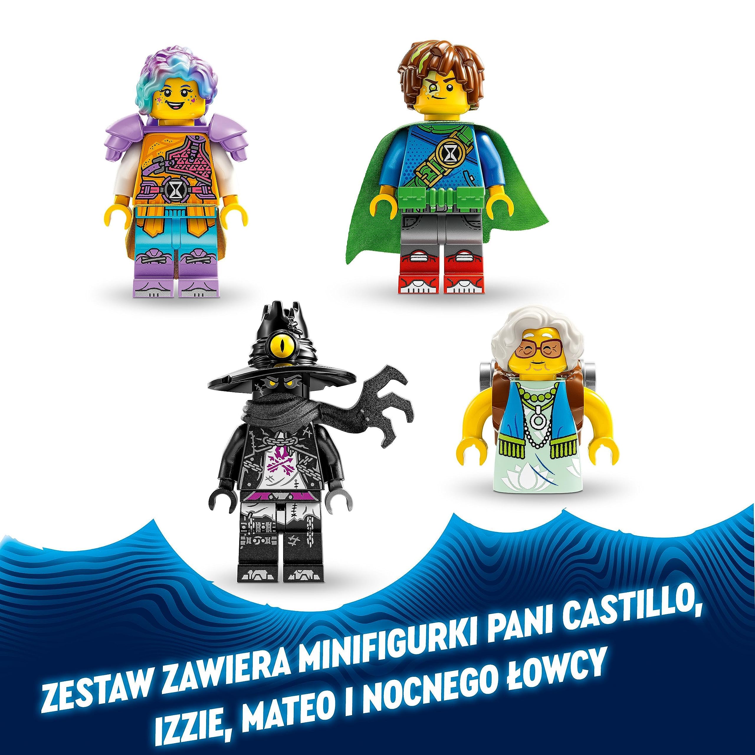 LEGO DREAMZzz Fantastyczny domek na drzewie, Model do Zbudowania na 2 Sposoby z Minifigurkami pani Castillo, Izzie, Mateo i Nocnego Łowcy, Fajna Zabawka i Prezent dla Dziecka, 71461