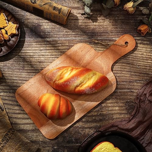 Vista 6 de Irenare Juego de 18 tablas de cortar lisas con asas, grabado láser, charcutería de madera, tabla de cortar para servir a granel para bricolaje