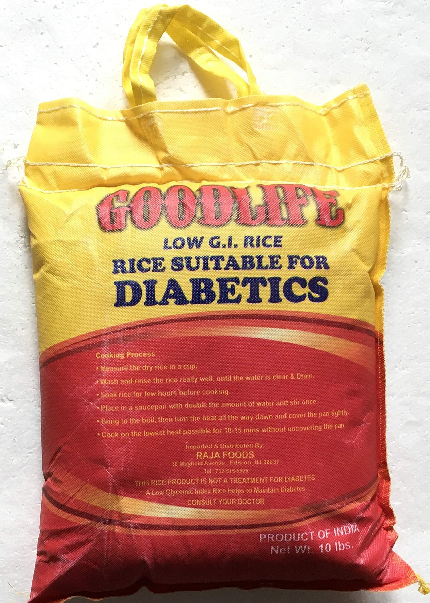 Good Life Low G. I. Rice Suitable for Diabetics - 10 Pound
