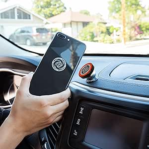 Magnetic Cell Phone Holder - Ultra Slim Car Mount - Phone Holder for iPhone X,Xs, Xr, 8, 8 Plus, 7, 7 Plus, 6, 6 Plus, Samsung Galaxy s8, s7, s7 Edge - Suitable for Tablets (Red)