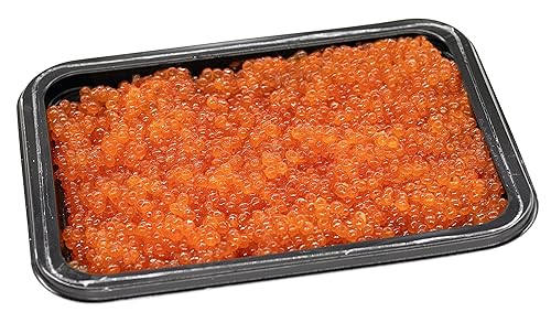 Miniatura 2 de Caviar de salmón de Peter Pan- Rosa Salmon Roe Premium Red Caviar Gorbuscha Ikura Bandeja de 500 g 176 oz