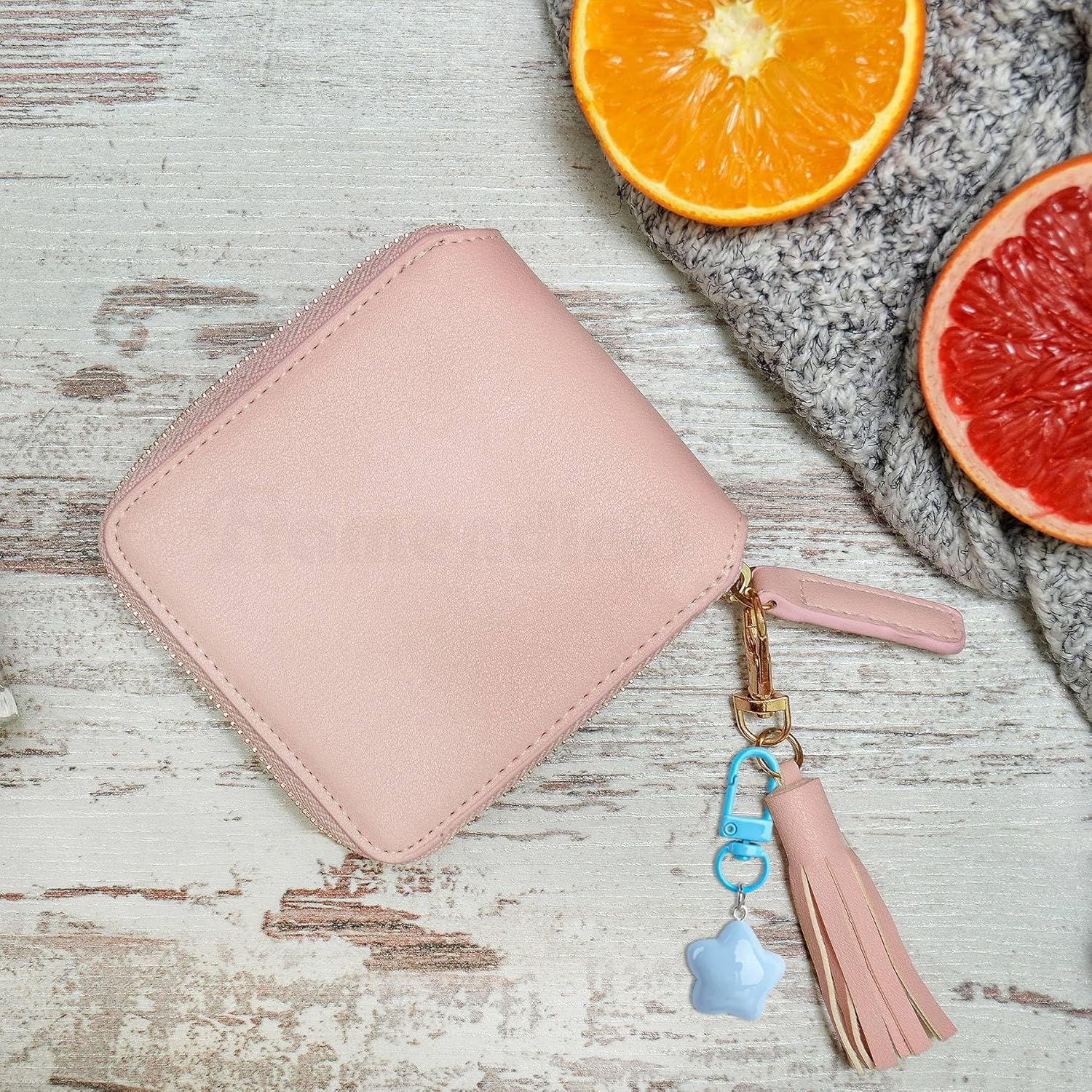 Framendino, Cute Star Keychains Small Star Keychain Chubby Star Key Chains Key Ring for Women Bag Decor - Image 7