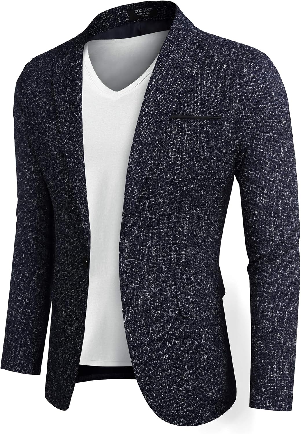 COOFANDY Men's Casual Blazer Slim Fit Suit Jackets Lightweight One Button Business Sport Coats