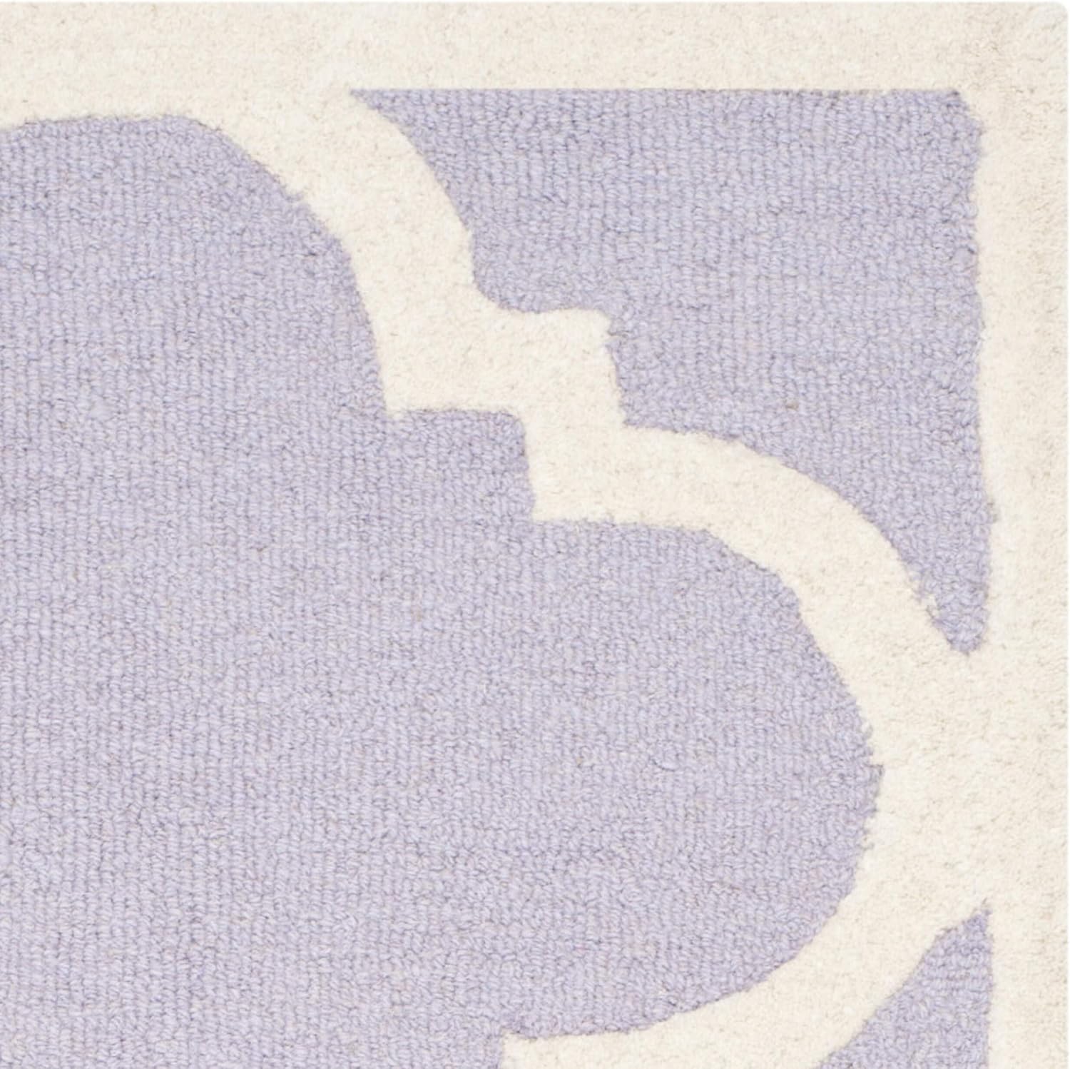 SAFAVIEH Cambridge Collection Runner Rug - 2'6" x 10', Lavender & Ivory, Handmade Moroccan Trellis Wool, Ideal for High Traffic Areas in Living Room, Bedroom (CAM140C)