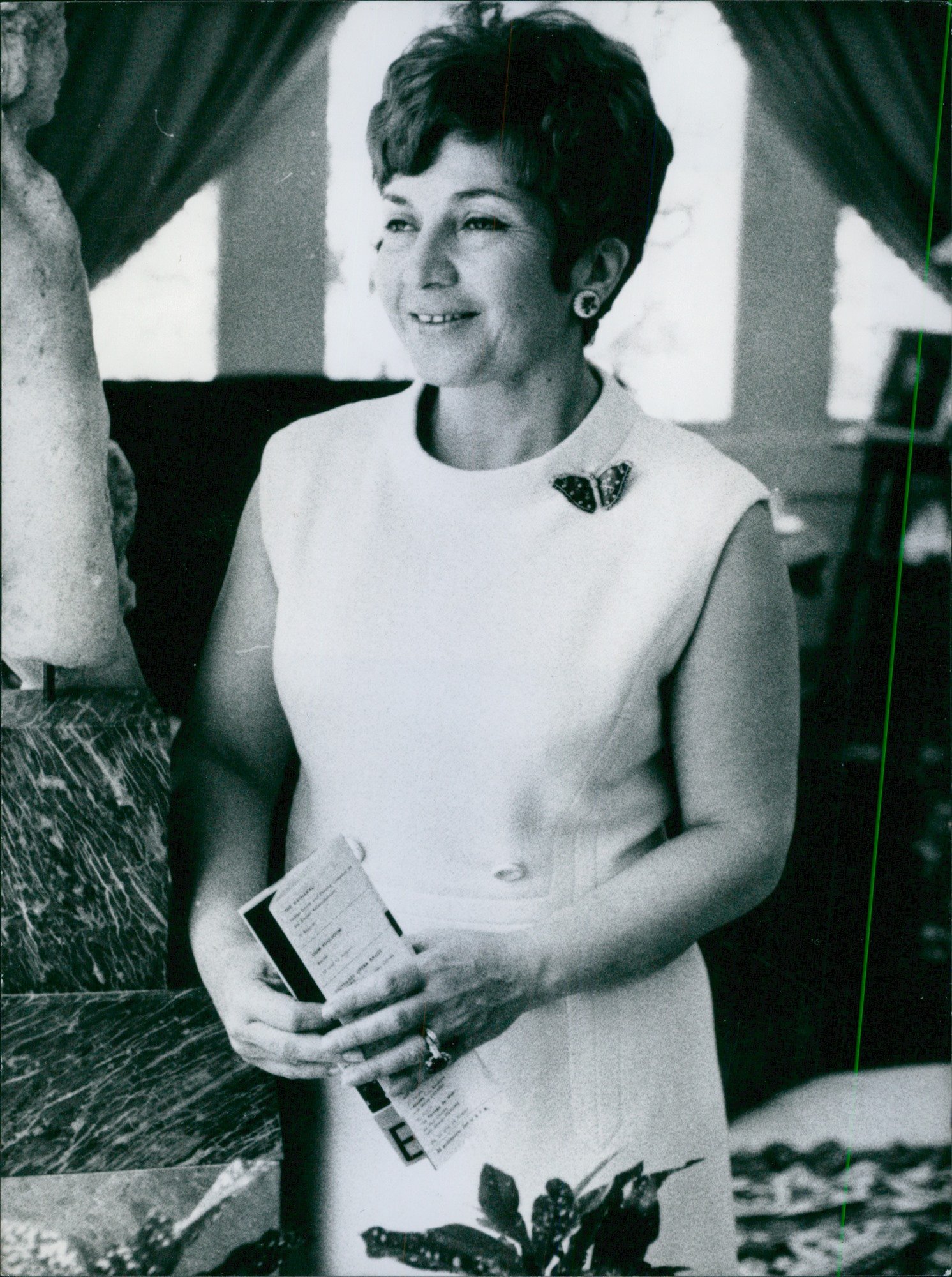 Vintage photo of Portrait of Aimme Kettaneh, 1967.
