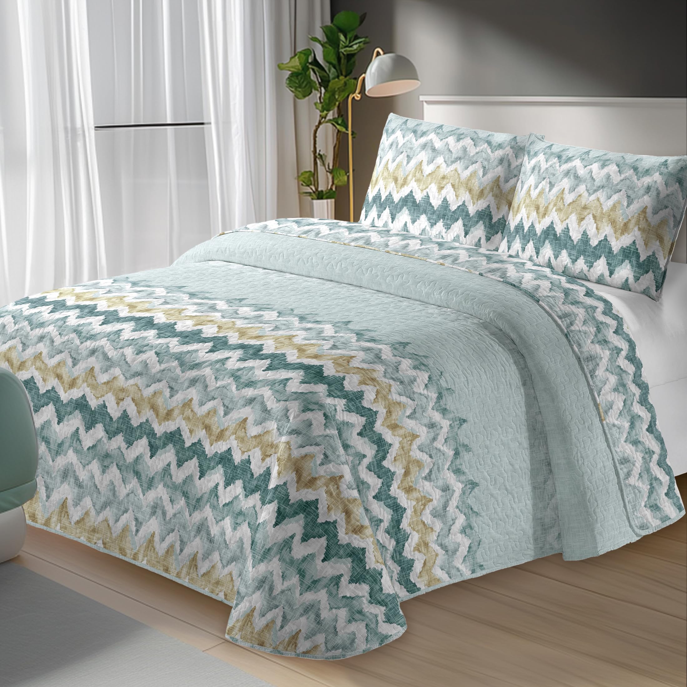 MANEMI - Colcha bouti para Verano y Entretiempo - Colcha para Cama 150，Colcha Cubre Cama 100% Poliester, Suave y Transpirable.