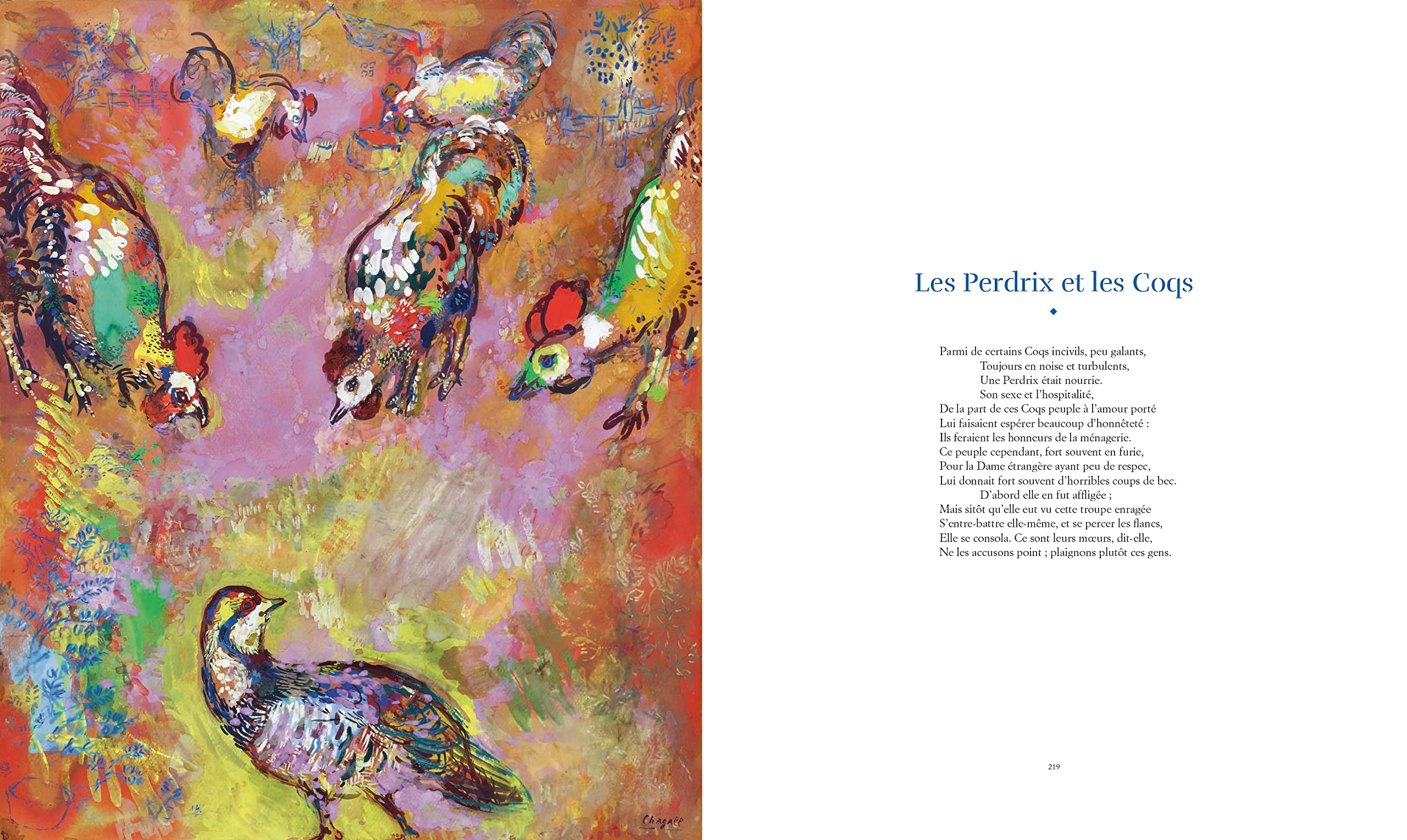 Les Fables de La Fontaine illustrées par Chagall. Version grand format