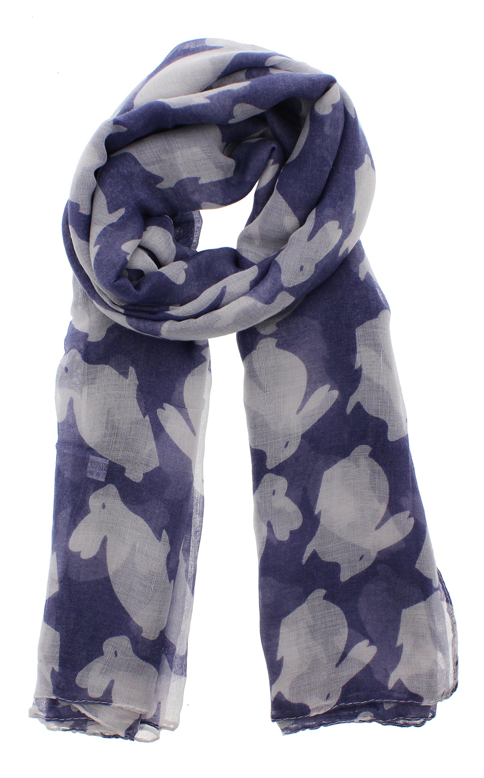 Zac's Alter Ego Long Lightweight Bunny Print Scarf