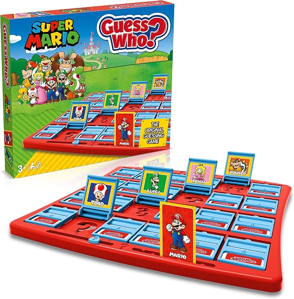 Winning Moves Super Mario Guess Who? Board Game, Play with classic Nintendo characters including Mario, Luigi, Peach, Bowser, and Donkey Kong, 2 players makes a great gift for ages 3 plus - 3