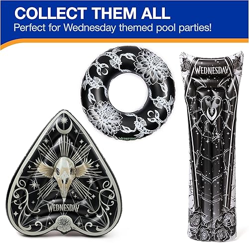 Miniatura 5 de Swimways Wednesday Swim Tube Pool Float, Inflatable Pool Floats & Kids Pool Toys, Swimming Pool Accessories & Beach Essentials for Teens Aged 14 & Up