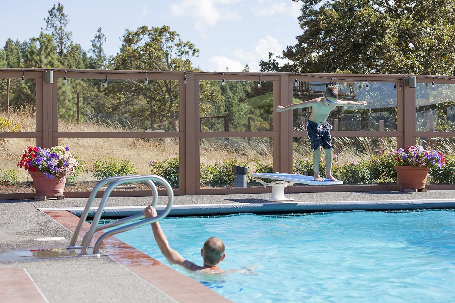 S.R. Smith 68-207-7362B Flyte Deck II Stand Diving Board, 6-Foot, Radiant White with Blue TrueTread