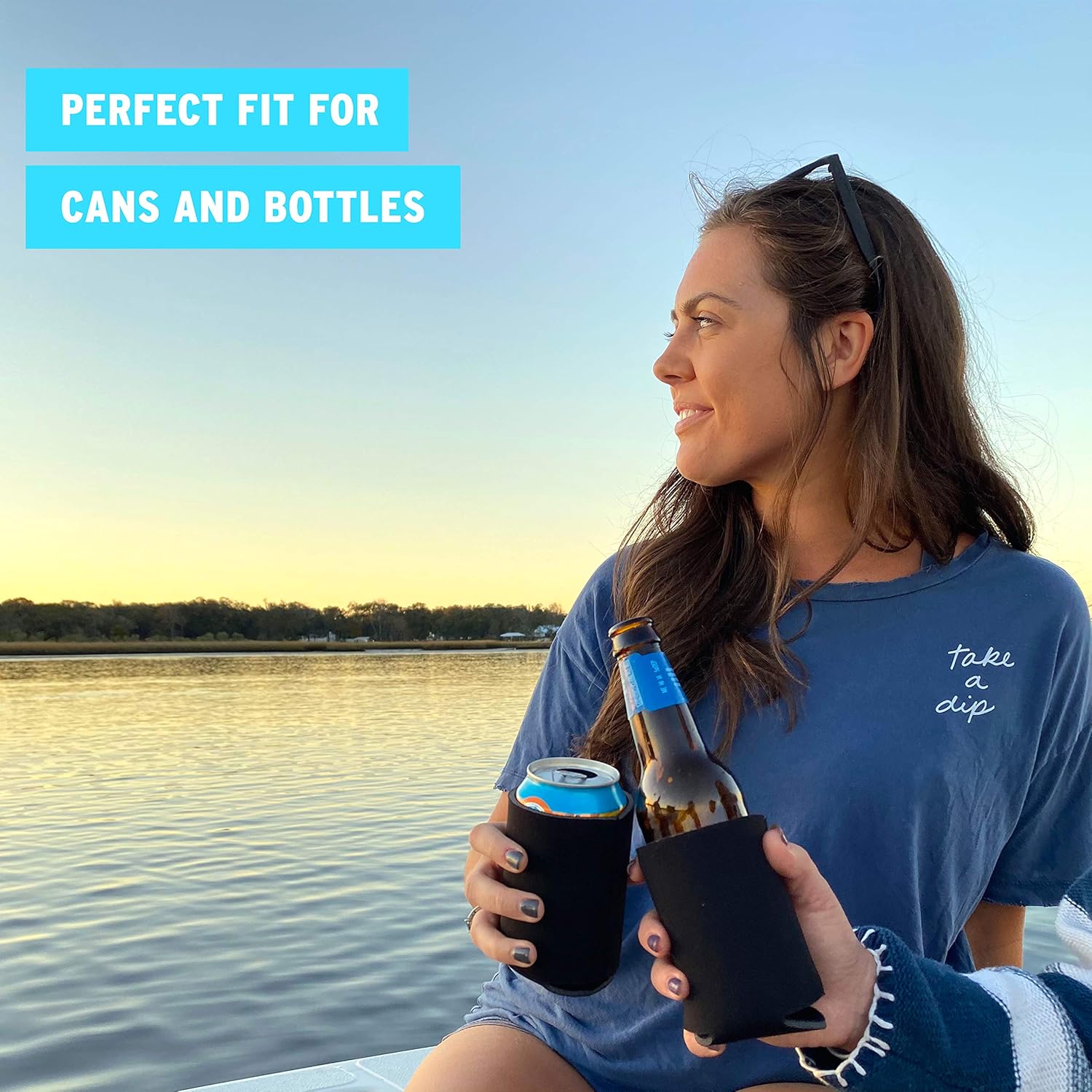 Blank Beer Can Coolers Sleeves (30-Pack) Soft Insulated Beer Can Cooler Sleeves - HTV Friendly Plain Black Can Sleeves for Soda, Beer & Water Bottles - Blanks for Vinyl Projects Wedding Favors & Gifts - Image 6