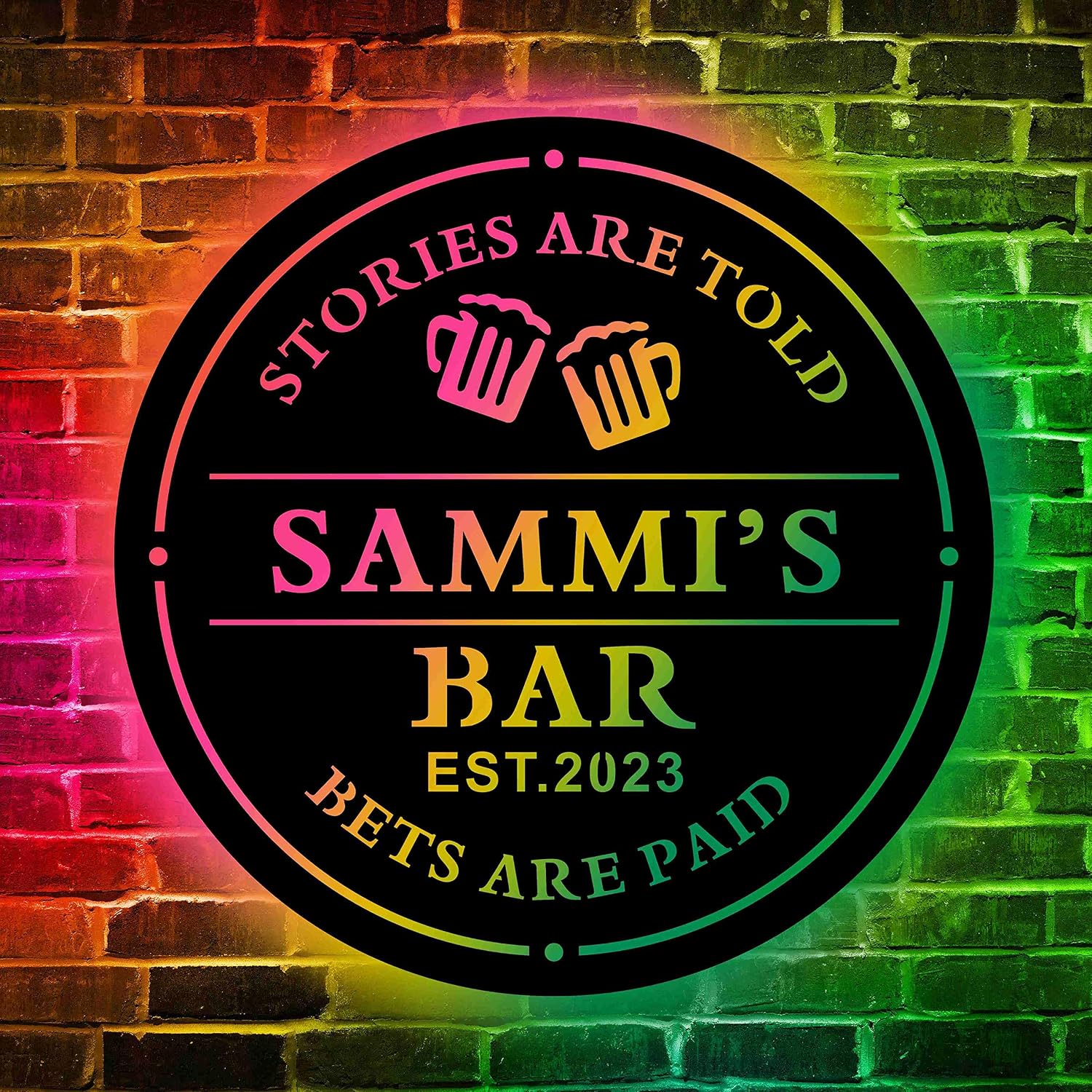 Custom Colorful Home Bar Neon Sign Bar Color Changing Neon Sign Led Neon Bar Sign Home Bar Neon Sign Bar Neon Sign Personalized image 4