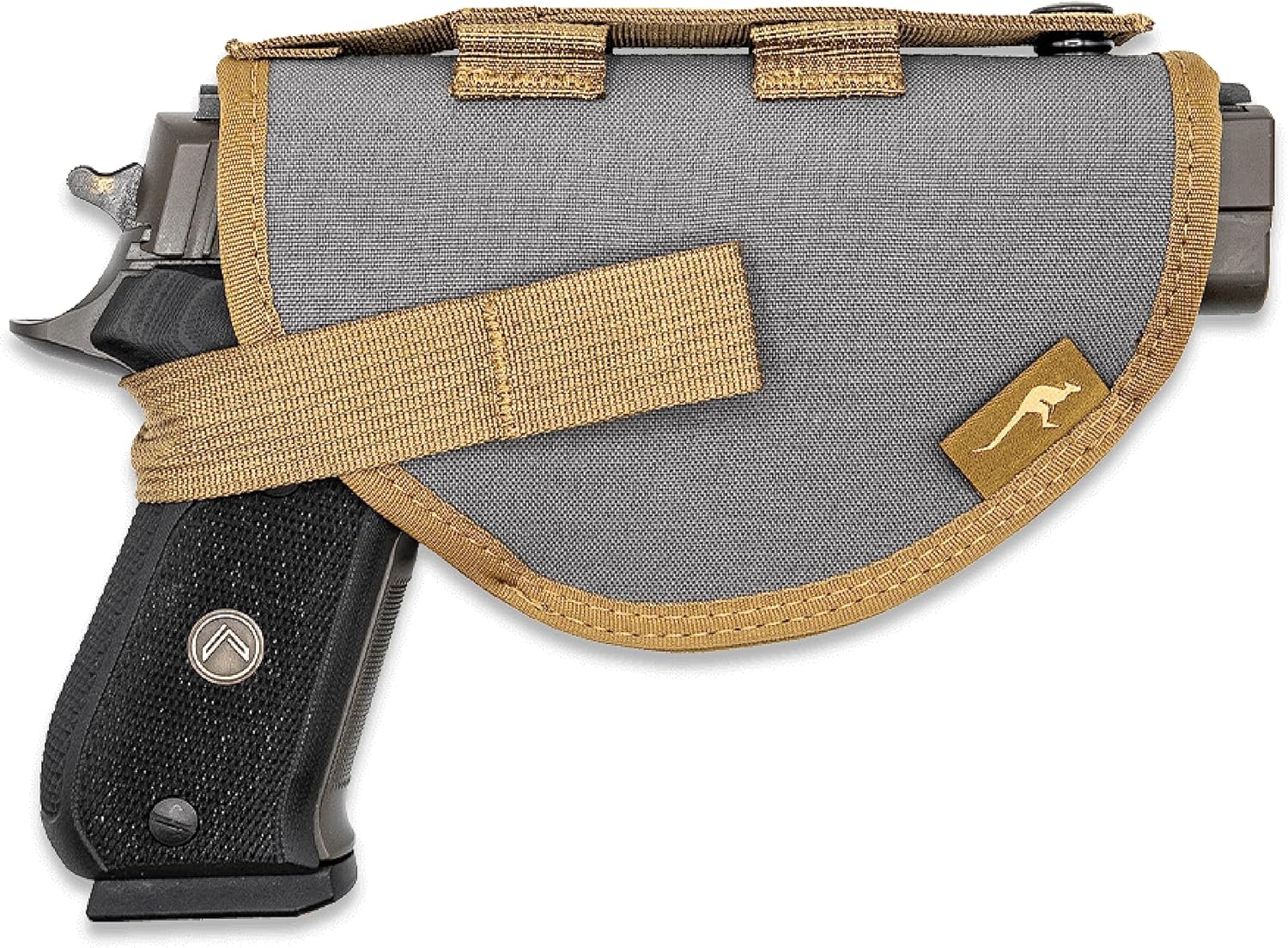 Marsupial Gear Handgun Holster - Chest Pack Attachment for Secure Carry of Pistols and Revolvers with Adjustable Retention