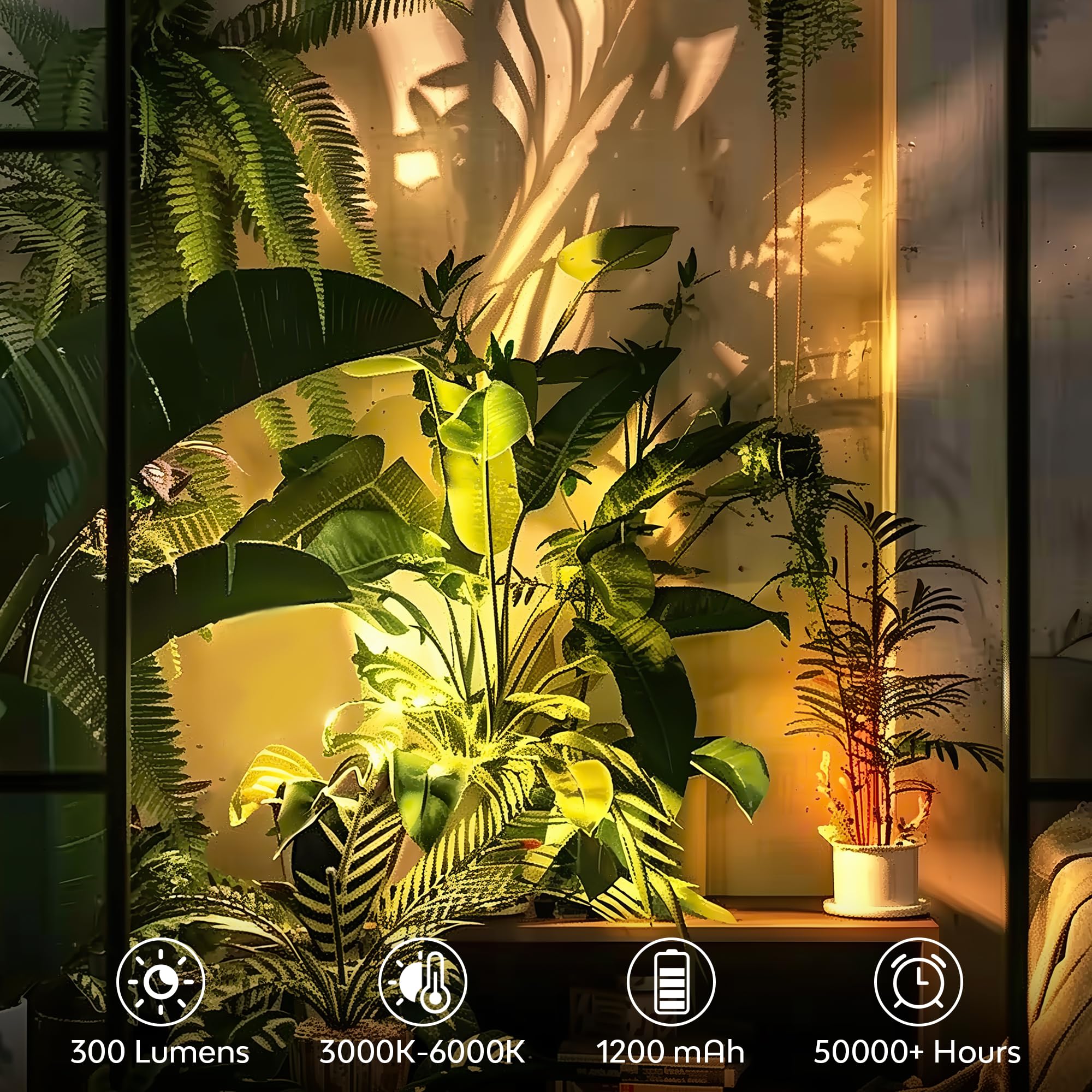 2Pack Rechargeable Spot Lights Indoor, Wireless Uplighting Indoor with Remote Control Timer?Dimmable for Plants, 3CCT LED Spotlight Indoor Accent Light for Painting Picture Display Portrait Wall Decor