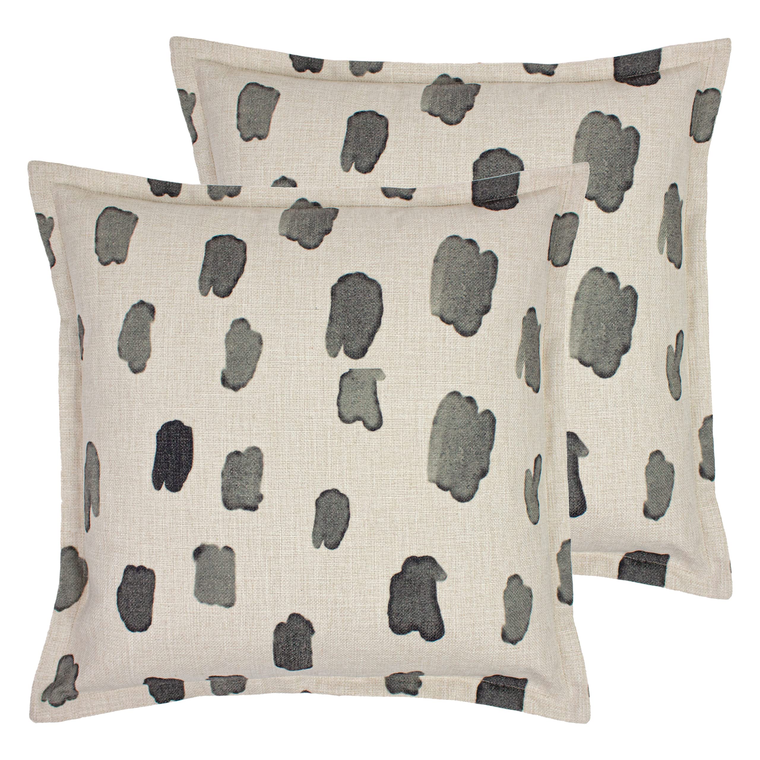 furn. Robi Polyester Filled Cushions (Twin Pack), Grey Sage, 50 x 50cm