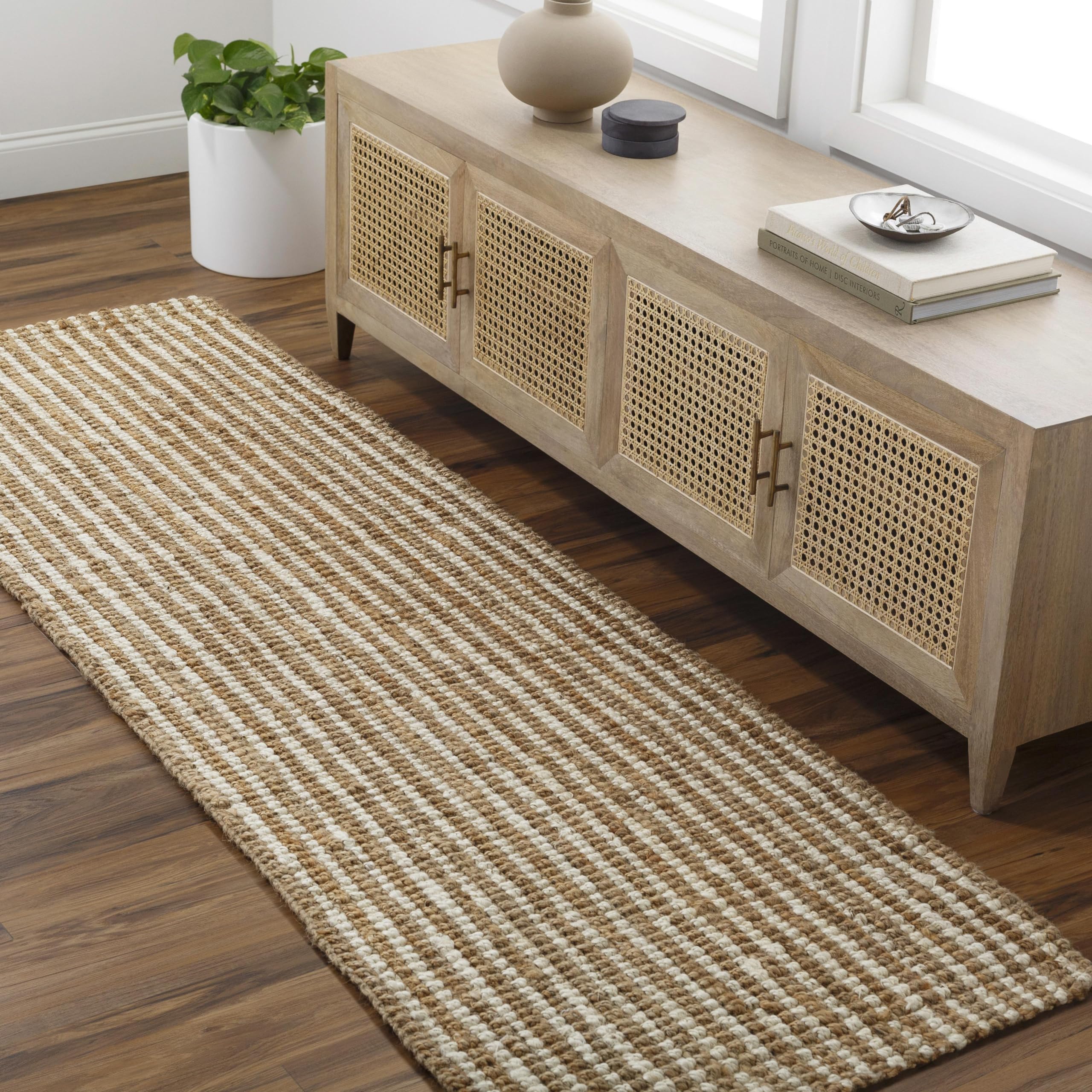 Livabliss Boucle Cottage Runner Area Rug,2'6" x 8', Natural/Cream