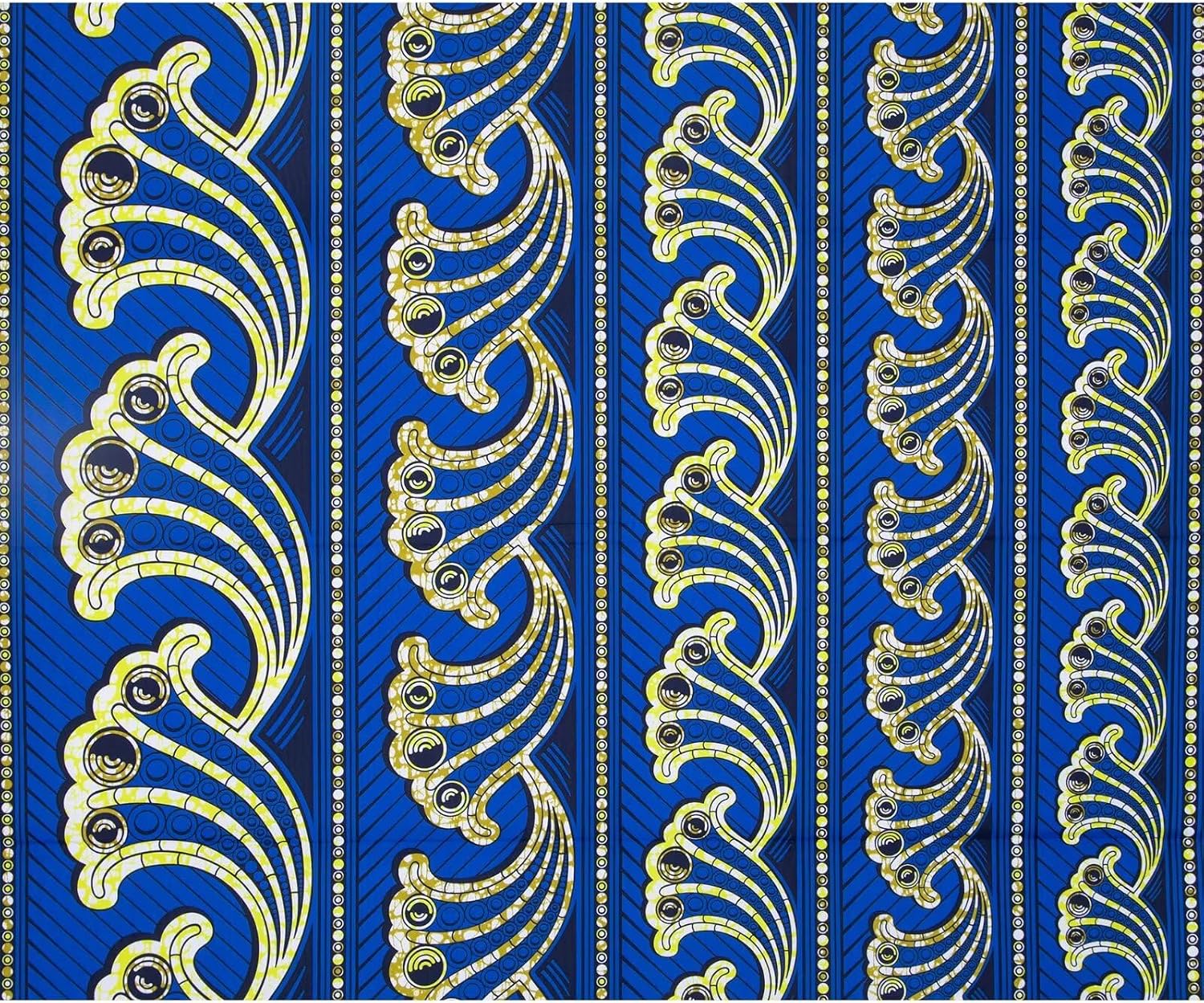 African Fabric 3 Yards Ankara Fabric Tribal Print Kente Cloth for Dashiki Party Dress