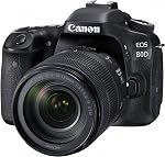 Canon 1263C005 EOS 80D Digital SLR Kit with EF-S 18-55mm f/3.5-5.6 Image Stabilization STM Lens (Black)