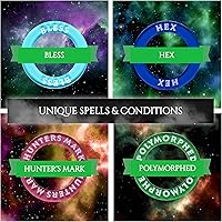 Vista 4 de Kraftex Anillos de condición DND [96 piezas]: Accesorios para Dungeon Masters para rastrear efectos de hechizos. Marcadores de condición Los