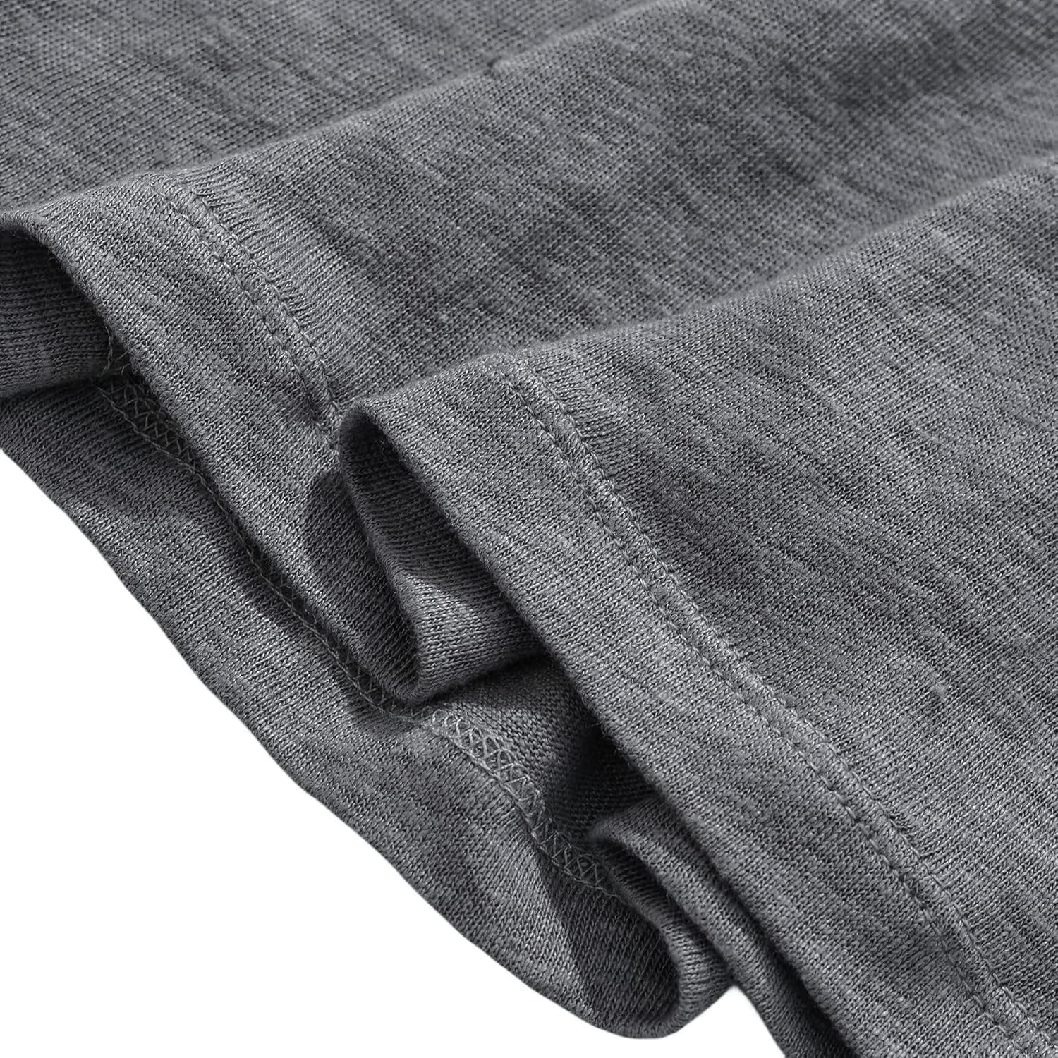 Amazhiyu Women's 100% Linen Knit T-Shirt Short Sleeve Basic Tee Summer - Image 5