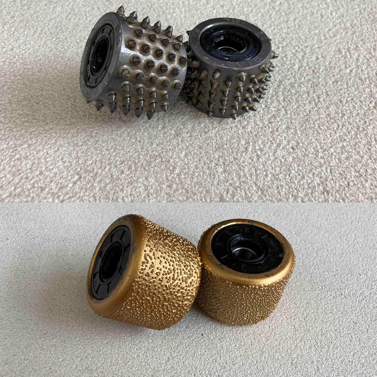 5 Inch Vacuum Brazed Sandblast fiish Bush Hammer Plate For Marble Concrete Grinding (Fine Finish)