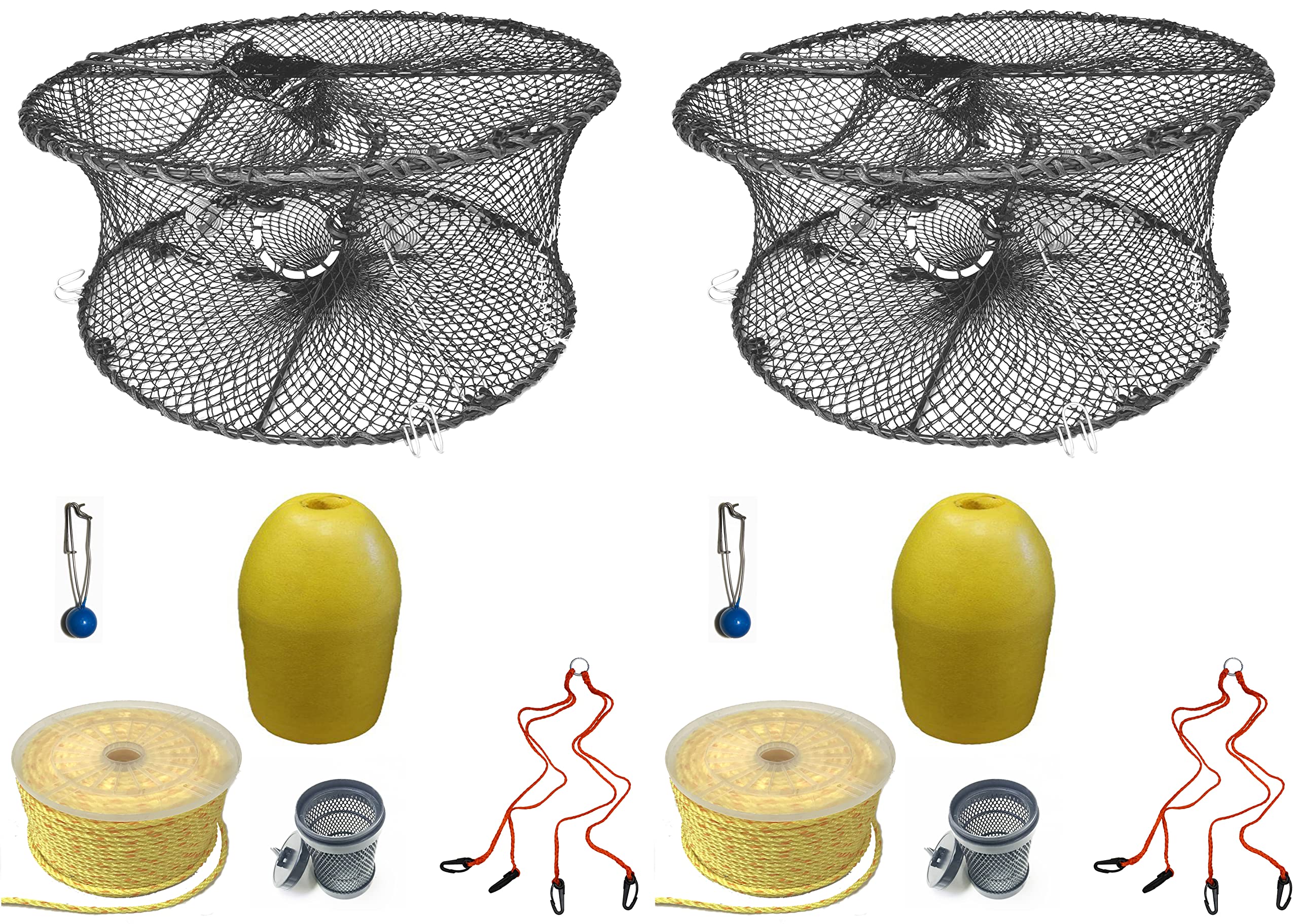 2-Pack of KUFA Sports Foldable Prawn Trap (Stretched Mesh Size:1-3/4